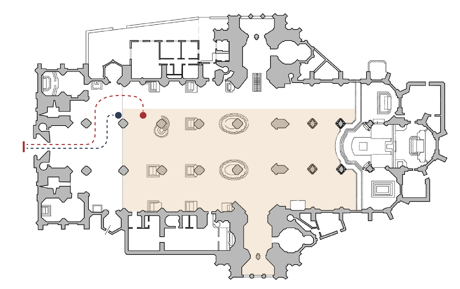 Lageplan für die Kathedrale